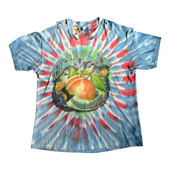 2001 The Allman Brothers Band A Peach Odyssey Tie Dye Tour Tee